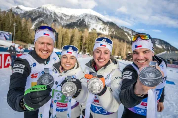 Česká stříbrná mix štafeta