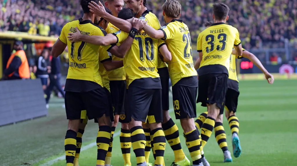 Radost fotbalistů Dortmundu