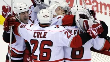 Radost hokejistů Caroliny