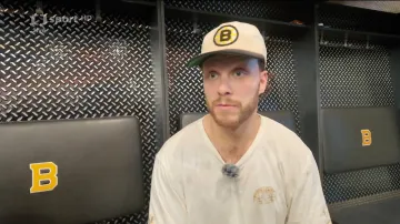 Pastrňák z Bostonu: Potíže se šlachami jsou už chronické, ale zlepšuje se to