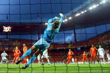 Utkání Česko - Nizozemsko na ME 2004