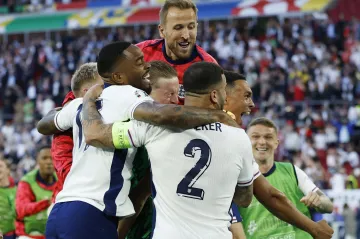 Radost fotbalistů Anglie