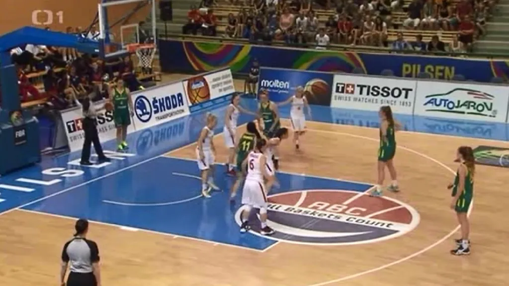 Sestřih basketbalového utkání ČR - Austrálie