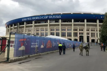 Lužniki v Moskvě. Ticho před (další) bouří