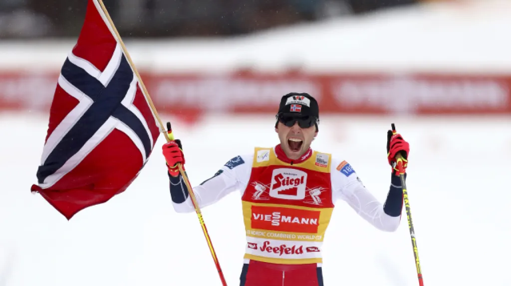 Sdruženář Riiber slaví vítězství v Seefeld Triple