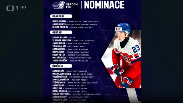 Hokejová dvacítka ladí detaily před odletem na MS