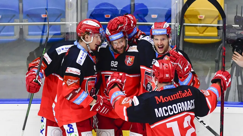 Radost hokejistů Hradce Králové