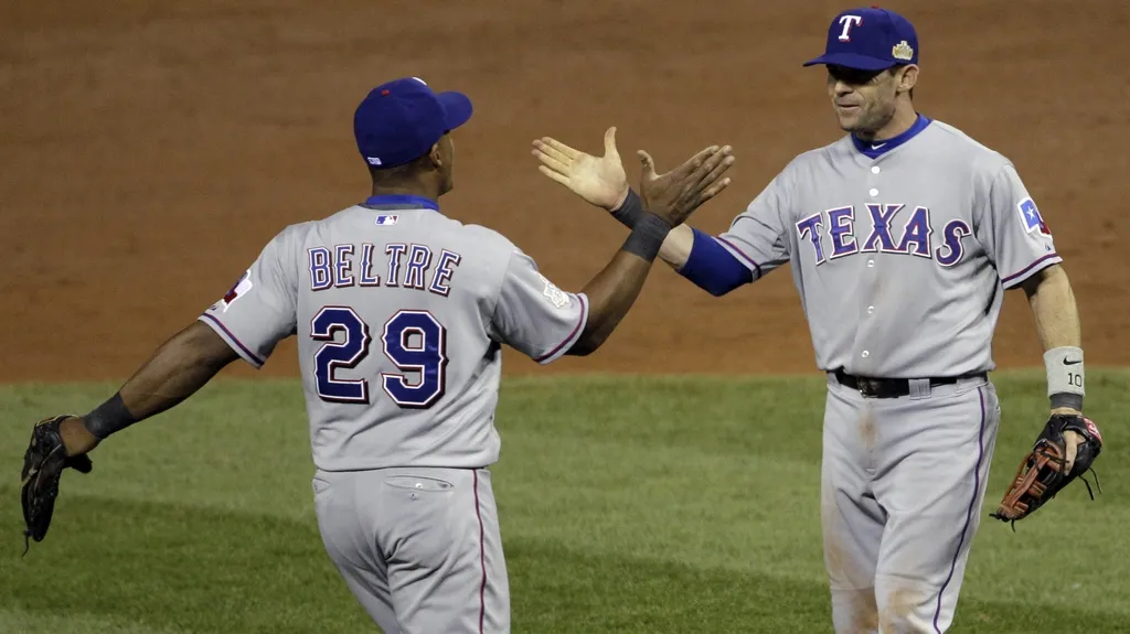 Radost baseballistů Texasu