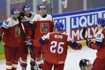 Radost české hokejové reprezentace