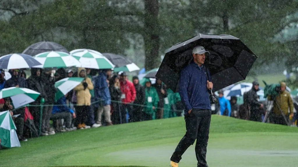 Brooks Koepka při přerušeném Masters