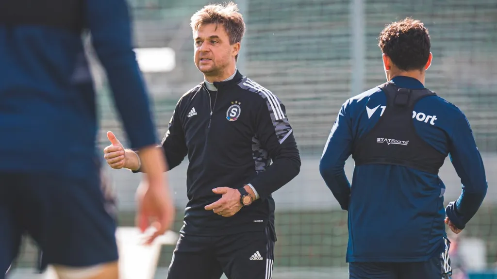 Petr Janoušek na tréninku Sparty B