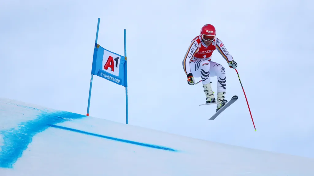Josef Ferstl během super-G v Kitzbühelu