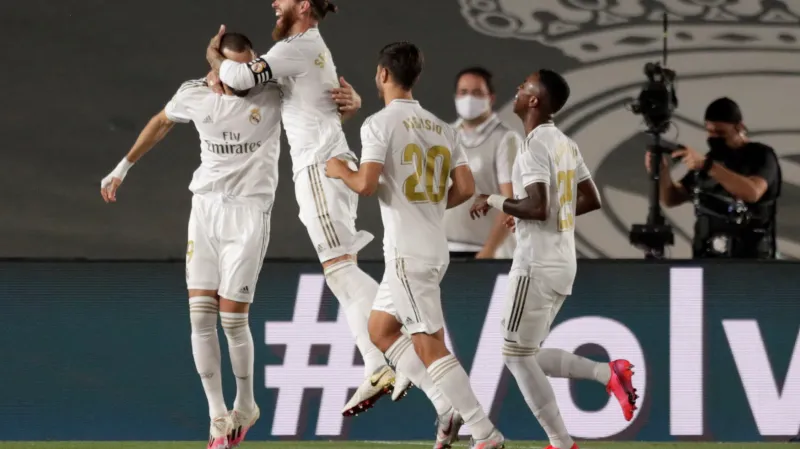 Radost fotbalistů Realu Madrid