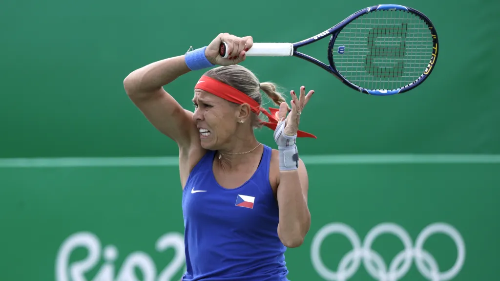 Odehraný forehand Lucie Hradecké