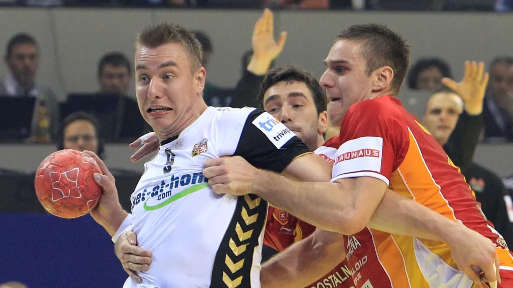 Filip Jícha v utkání proti Makedonii