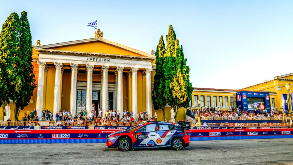 Ott Tänak a Martin Järveoja na Rallye Akropolis
