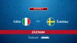 Záznam utkání Itálie - Švédsko