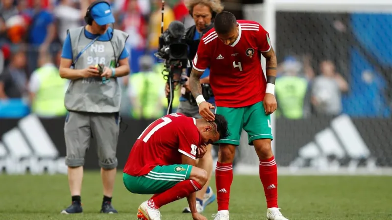 Zklamaní fotbalisté Maroka