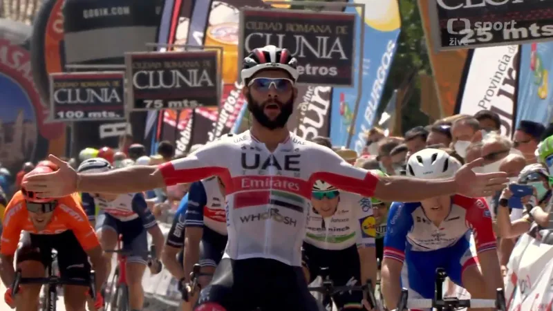 Dojezd 2. etapy závodu Kolem Burgosu a ohlasy vítěze Fernanda Gavirii