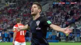 Gól v utkání Rusko - Chorvatsko: Kramarič - 1:1 (39. min.)