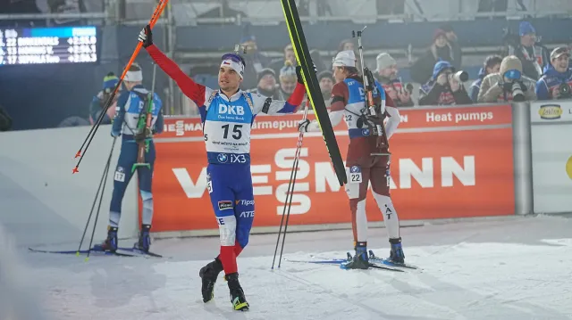 Záznam SP v Novém Městě – závod biatlonistů s hromadným startem