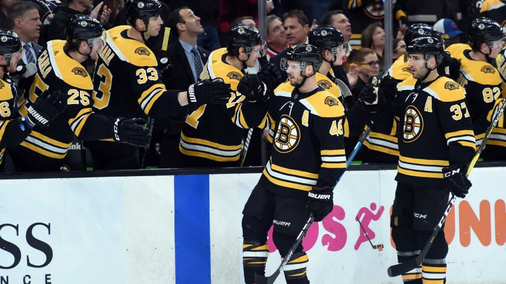 David Krejčí se raduje se spouhráči