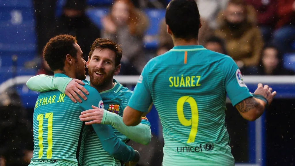 Radost fotbalistů Barcelony