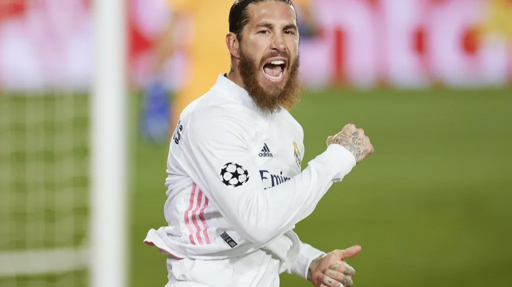 Sergio Ramos se raduje ze vstřelené branky