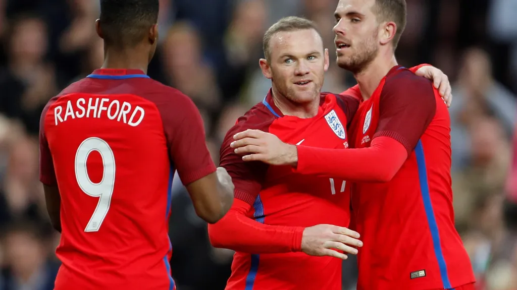 Slavící fotbalisté Anglie