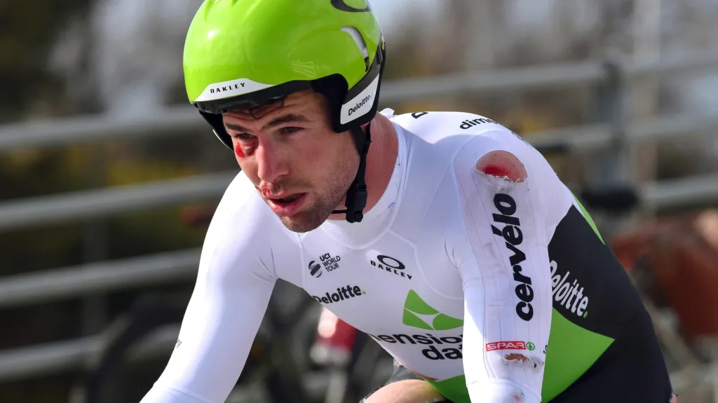 Potlučený Mark Cavendish