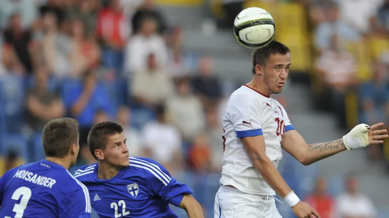 Pekhart v zápase s Finskem