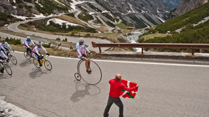 Josef Zimovčák a jeho tým na Giro d'Italia