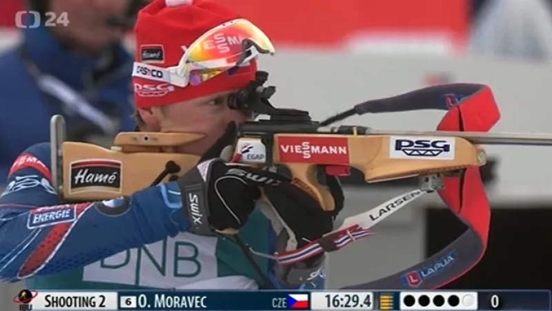 Sestřih sprintu biatlonistů v Oslu