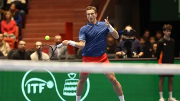 Závěr prvního setu duelu Lehečka – Madaras