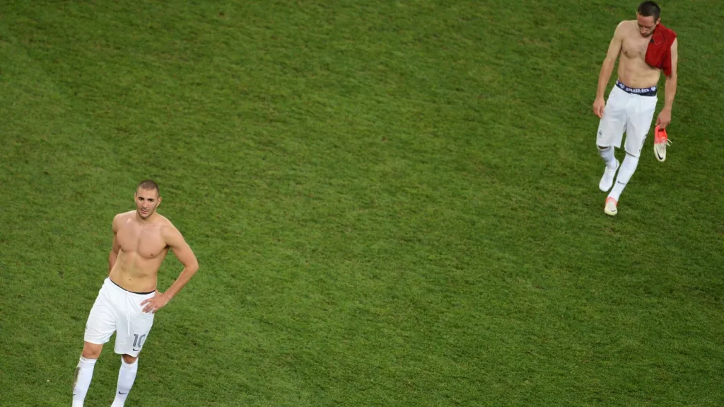 Francouzi po prohře na ME