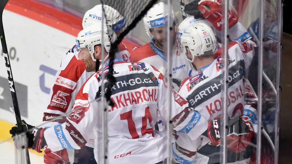 Pardubičtí hráči se radují z branky