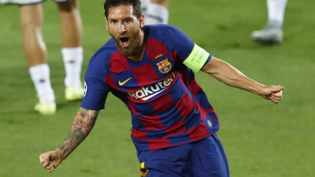 Lionel Messi právě překonal Davida Ospinu z Neapole