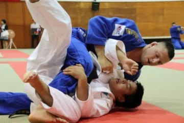 Lukáš Krpálek v zápase juda