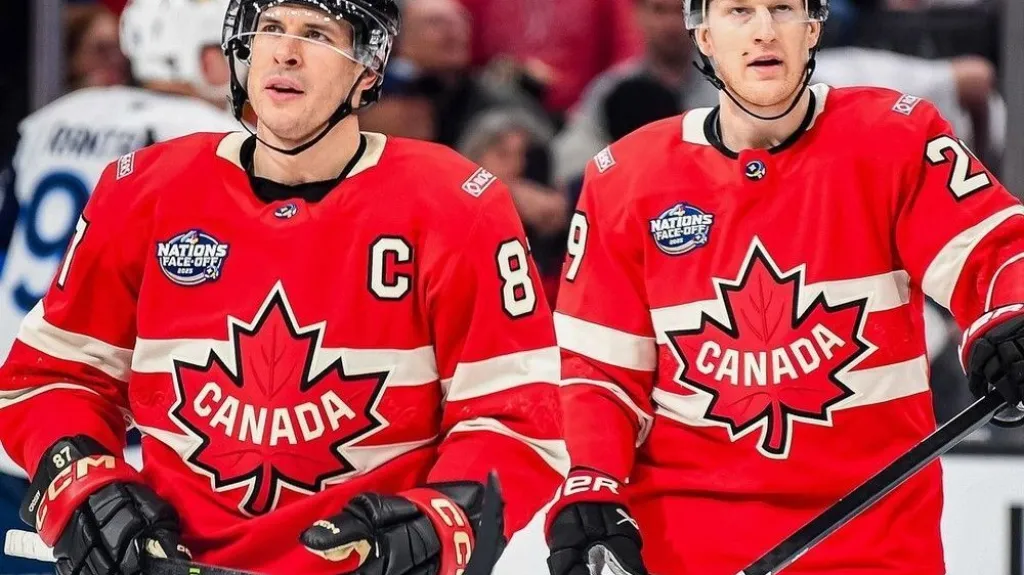 Sidney Crosby a Nathan MacKinnon