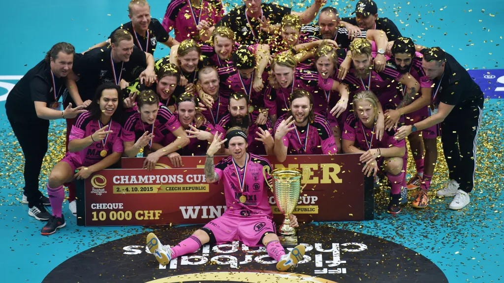 Florbalisté švédského Falunu ovládli Pohár mistrů