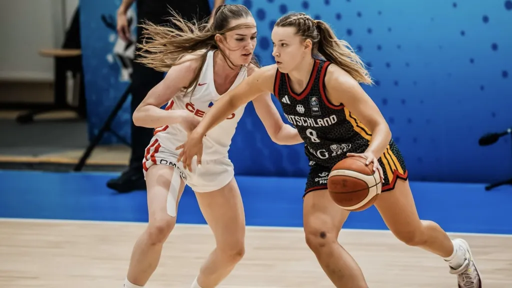 Basketbalové kadetky v utkání proti Německu
