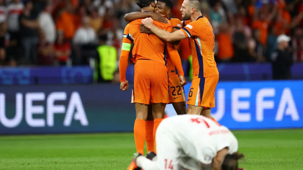 Radost fotbalistů Nizozemska