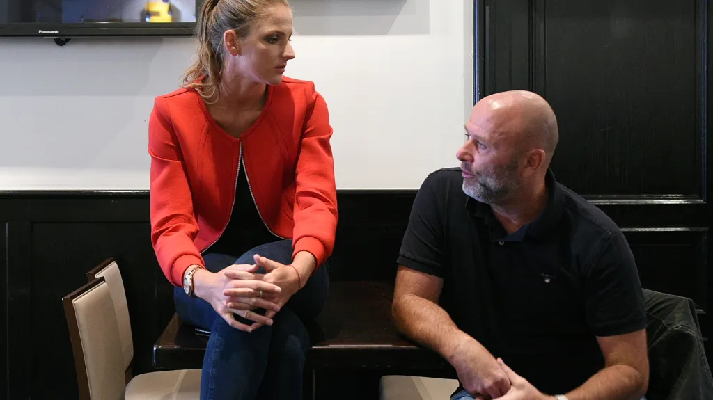 Karolína Plíšková a trenér David Kotyza