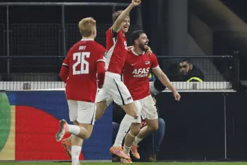 De Wit z Alkmaaru se raduje z gólu