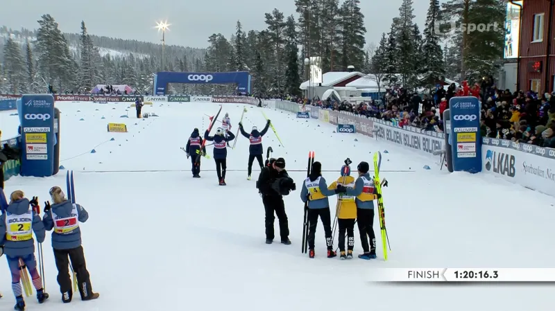 Štafety v Gällivare ovládly domácí Švédky