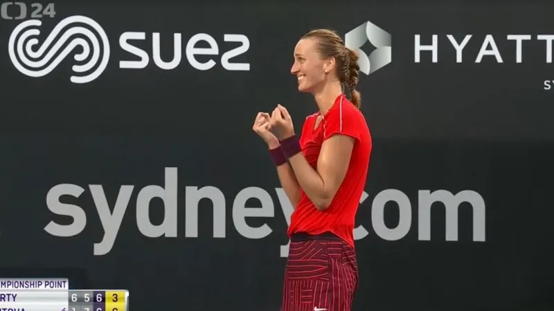 Kvitová po dramatickém finále v Sydney zvítězila
