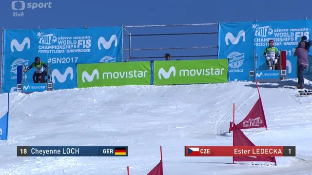 Vystoupení Ester Ledecké v semifinále paralelního slalomu