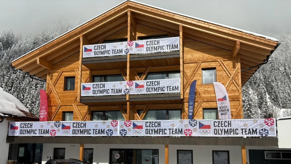 Ubytování českých biatlonistů v Anterselvě