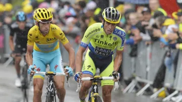 Vincenzo Nibali s Albertem Contadorem