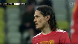 Gól v utkání Villarreal - Manchester United: Cavani - 1:1 (55. min.)